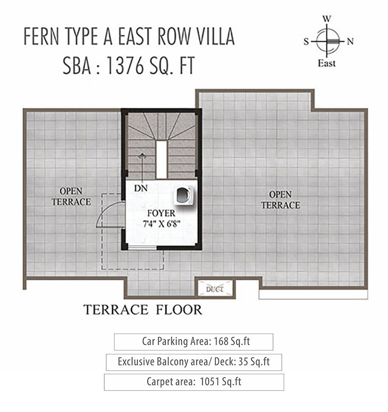 Humming Gardens Villas near Kelambakkam Floor Plan